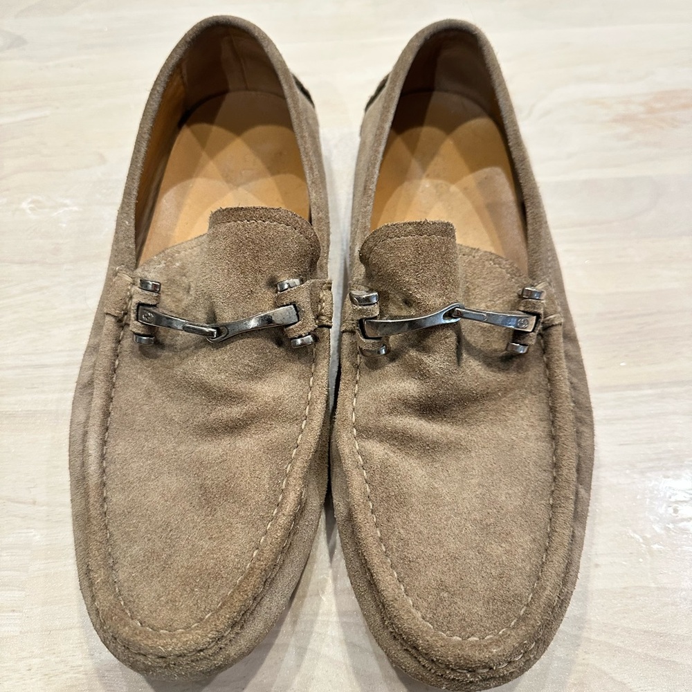 Men’s Gucci Tan Suede Horse bit Loafers US 8 UK 7